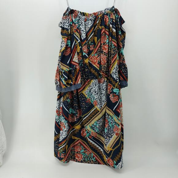 Speed Control 2X Knee Length Women's Dress Bell Sleeves - Picture 10 of 14